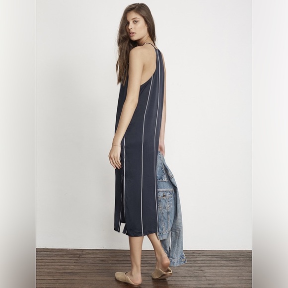 FAITHFULL riptide striped midi dress US 4 - Picture 5 of 9